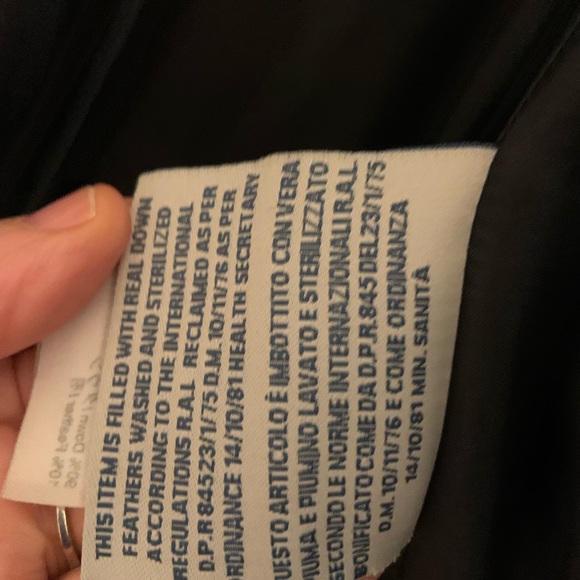 MENS MONCLER AUTHENTIC SZ 2 NAVY DUVET FILLED  PUFFER JACKET MEDIUM - Picture 9 of 16